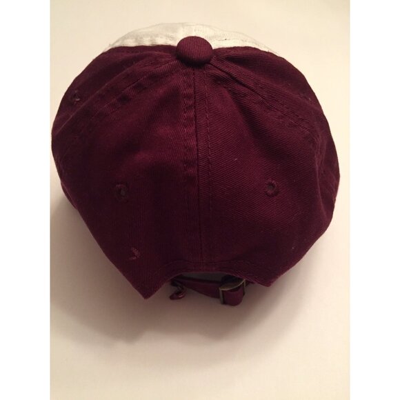 Virginia Tech Hokies Maroon & White Cap Hat Strap-back VT Captivating Headwear - Picture 12 of 16